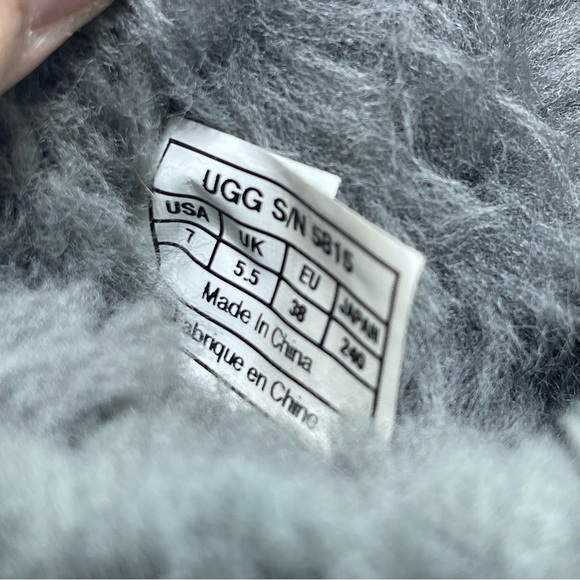 UGG Australia Classic Tall Gray Suede Leather Sheepskin Boots Women’s Size 7 - Picture 14 of 14